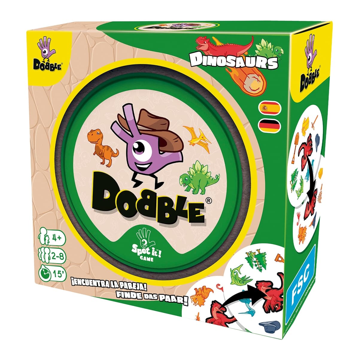 Zygomatic - Juego de mesa Dobble Dinosaurs Zygomatic.