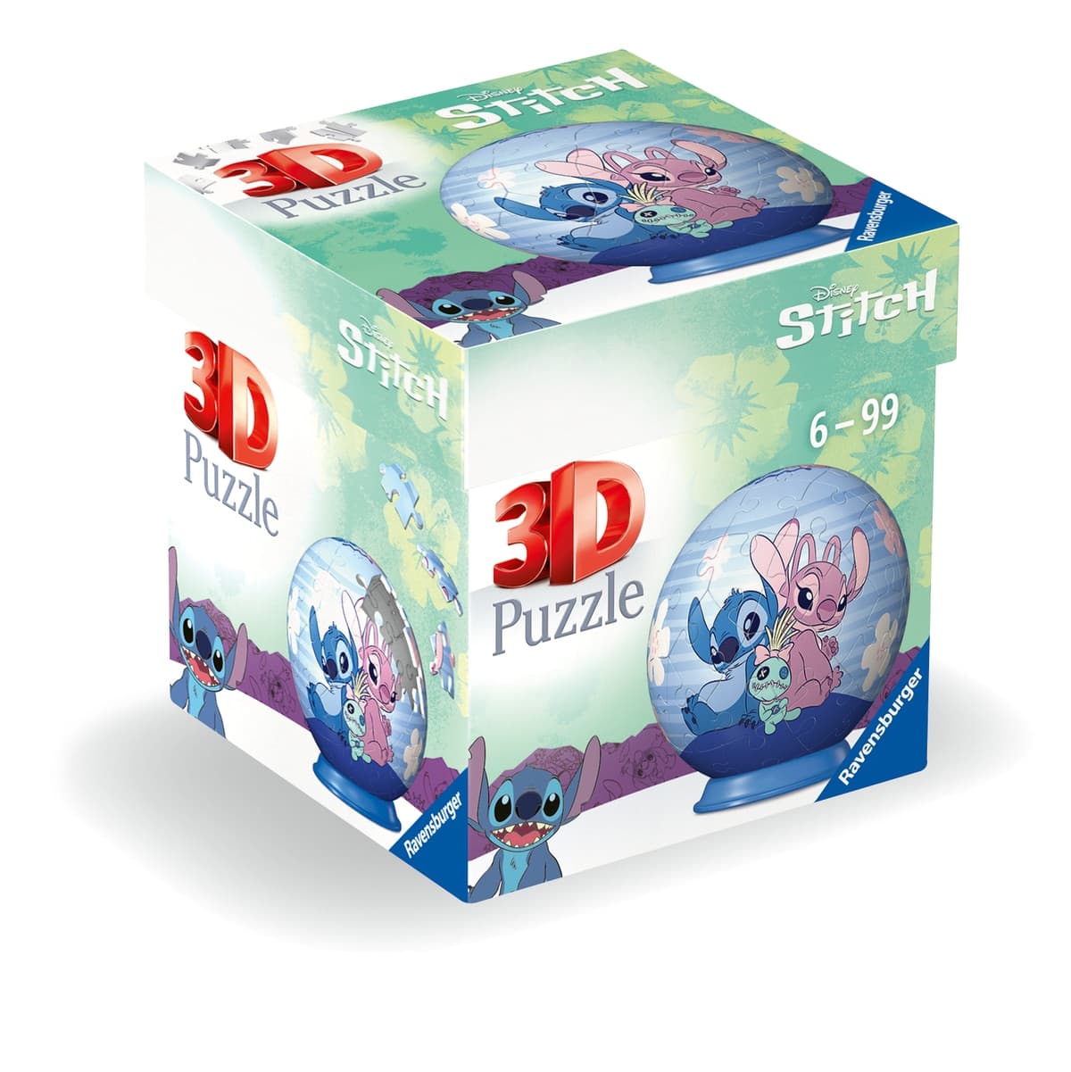 Ravensburger - Puzzle 3D 54 Pzs Disney Stitch &amp; Angel.