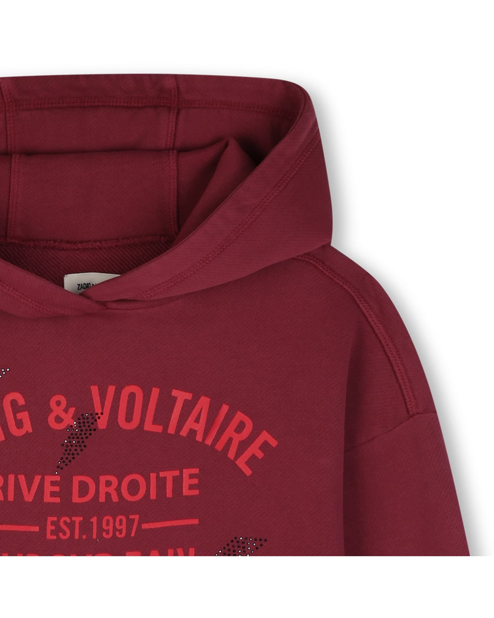 Zadig &amp; Voltaire - Sudadera con capucha de niña con estampado grande.