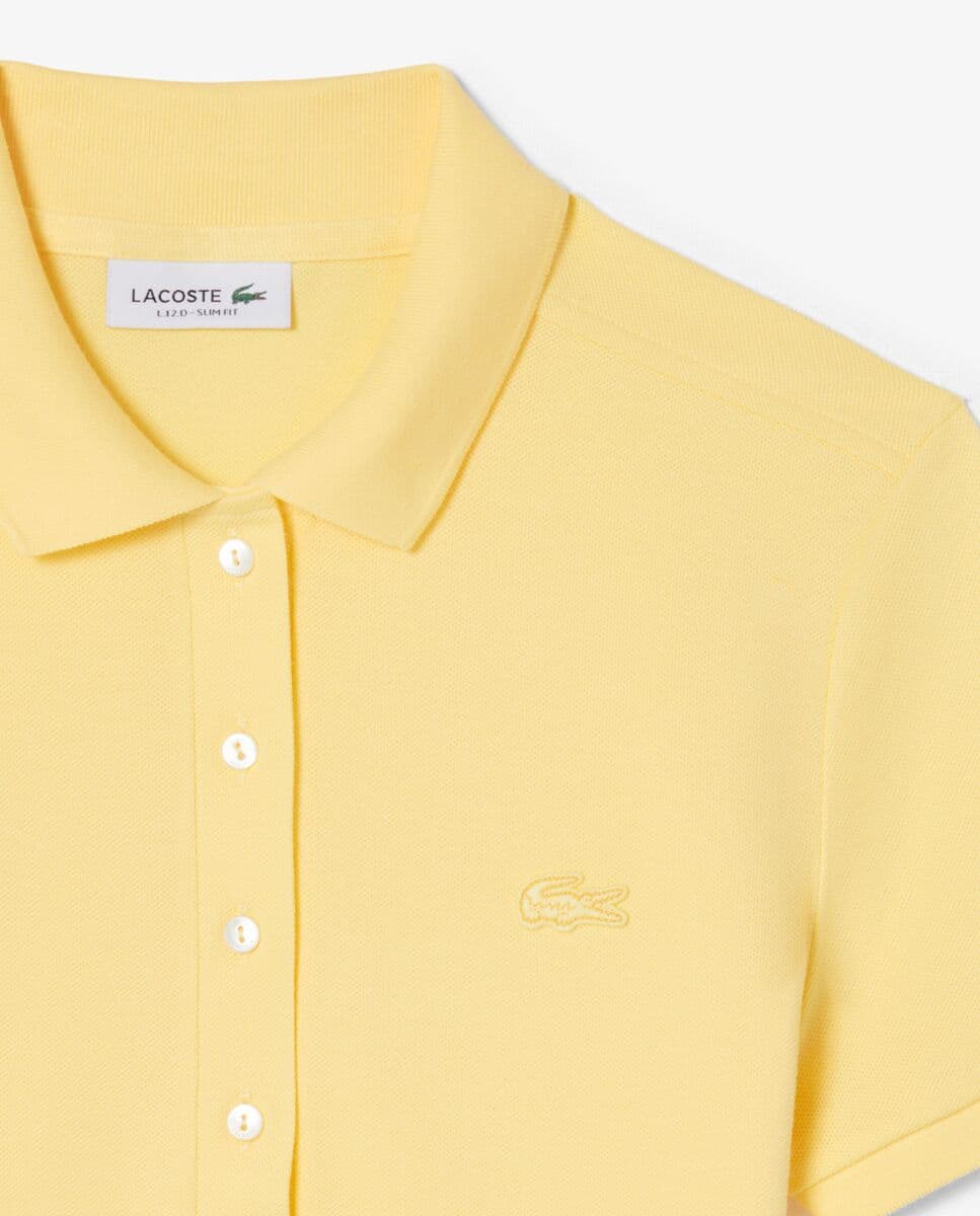 Lacoste - Polo de mujer en piqué de algodón stretch de manga corta.
