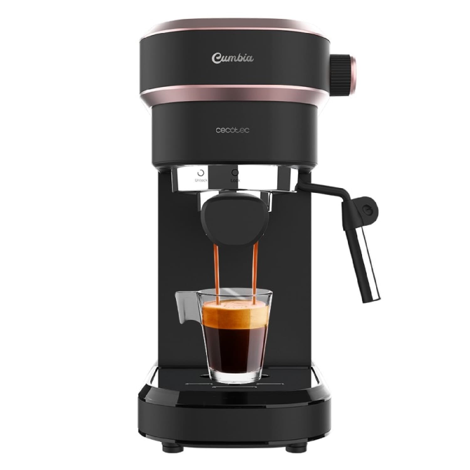 Cecotec - Cafetera express Cecotec Cafelizzia 890 Rose.