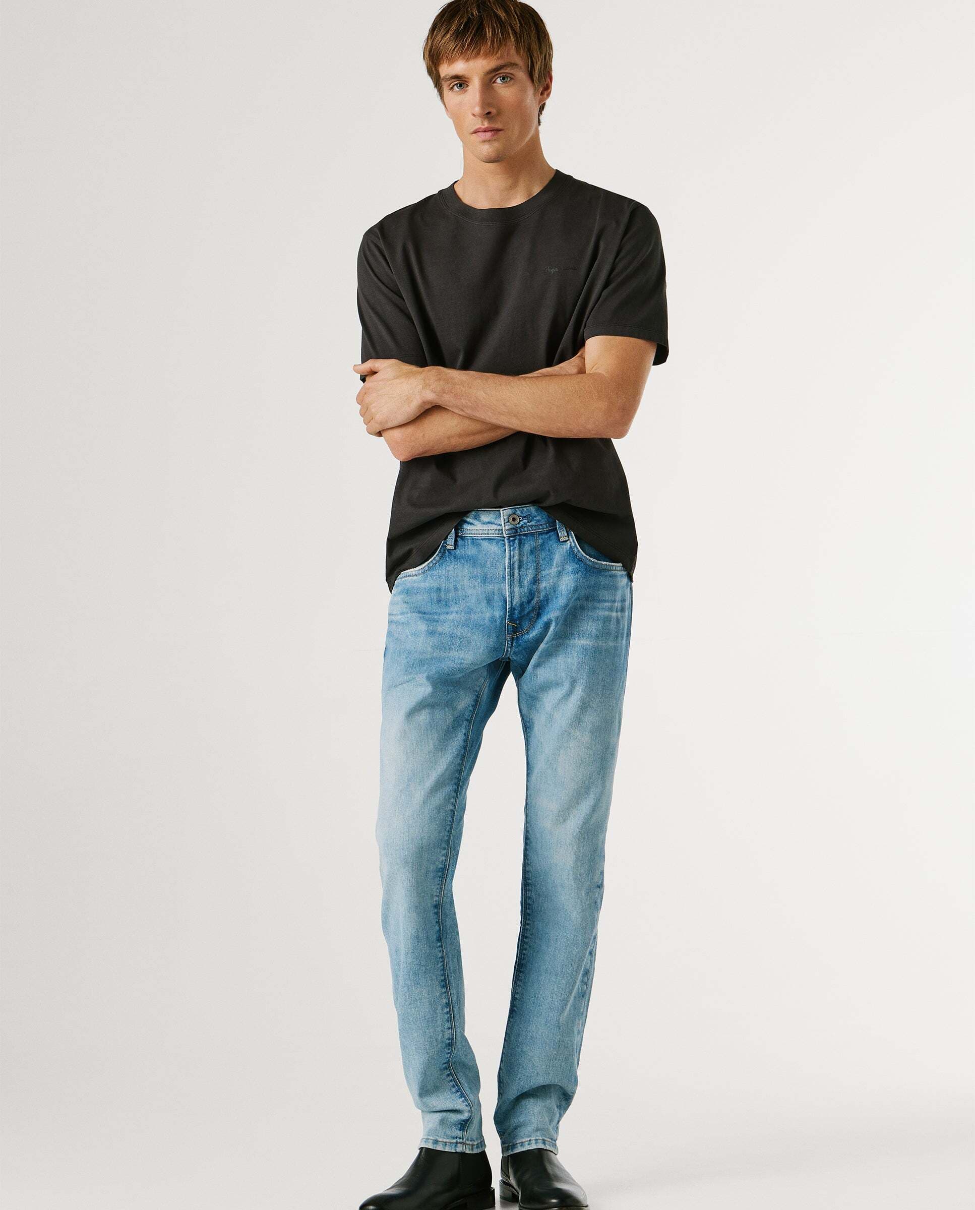Pepe Jeans - Vaquero de hombre fit taper y tiro regular - stanley.