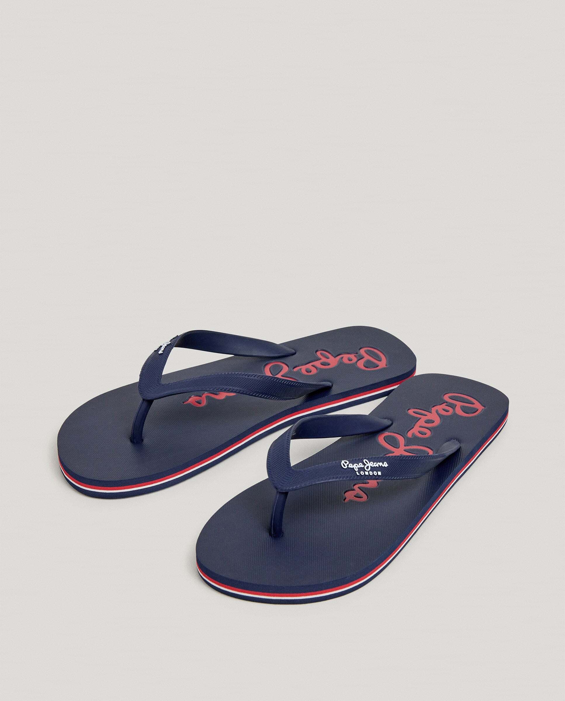Pepe Jeans - Chanclas de hombre de playa con logo.