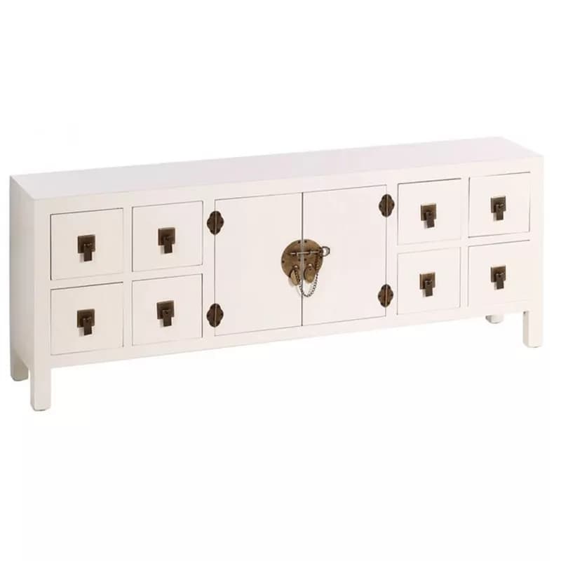 Aparador bufet bajo blanco serie Suhan