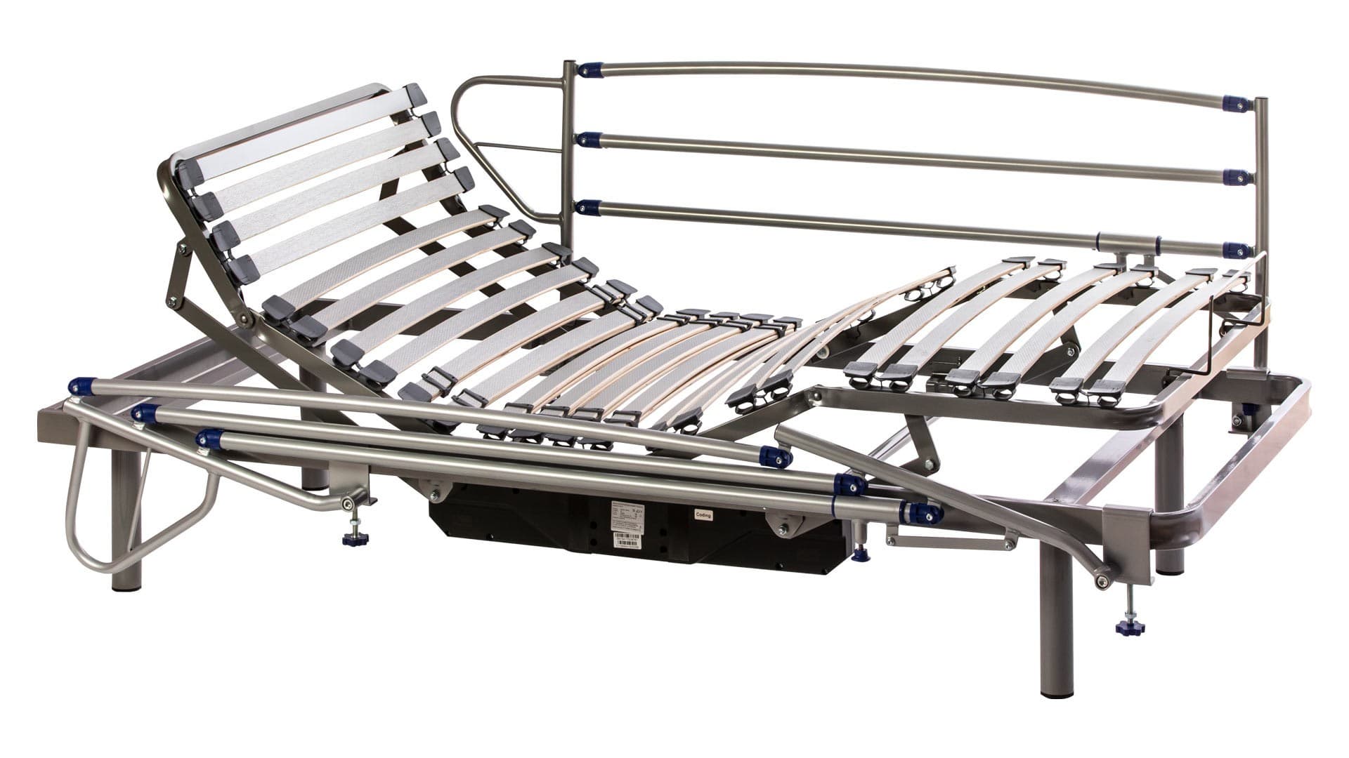 ERIS Cama Articulada Eléctrica + Barandillas : Medidas - 80cm x 200cm, Tipo de Mando - Mando con cable