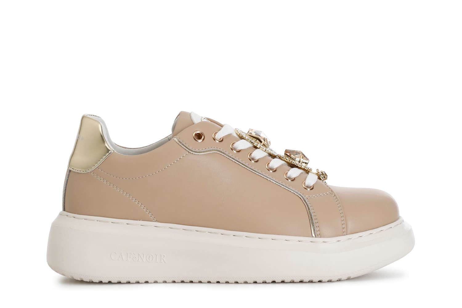 deportivas mujer de piel con complementos joya extraíbles hazelnut 40