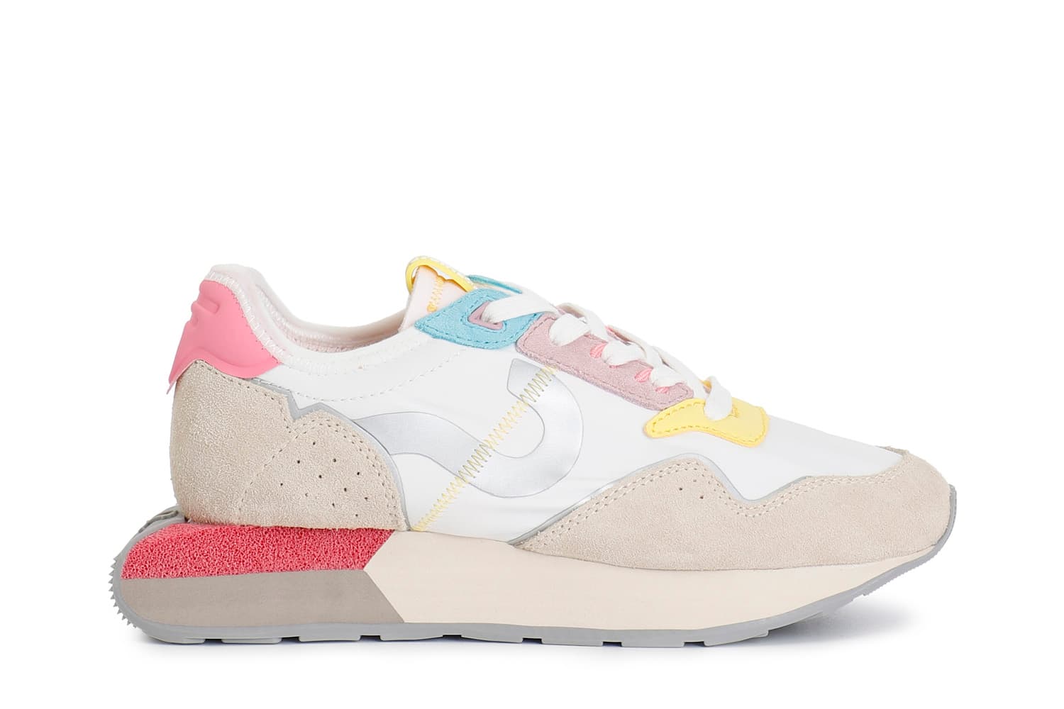 running en tela y ante. fuchsia white 41