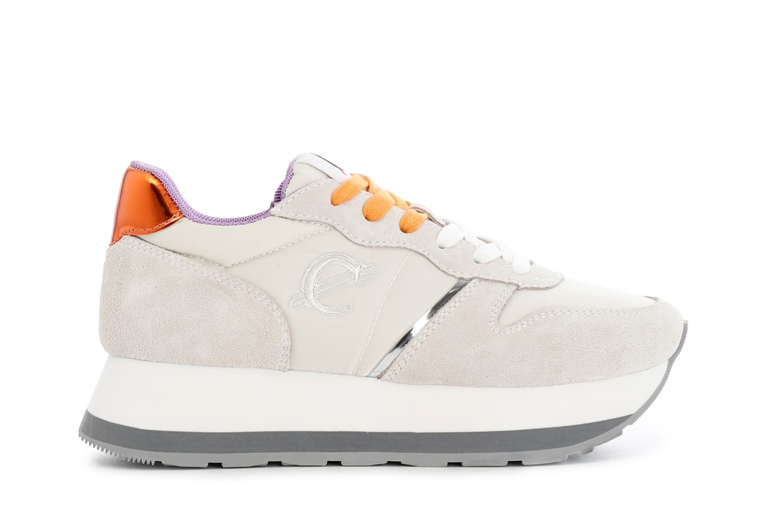 zapatillas deportivas de mujer en ante. beige 40