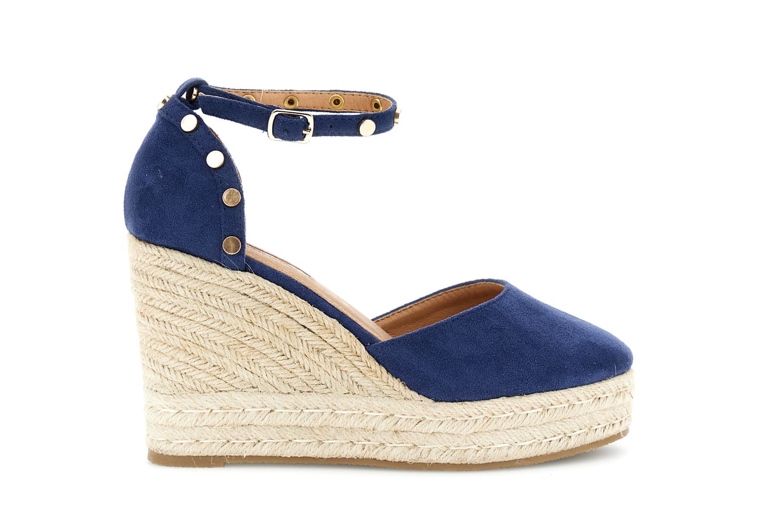 escote de microfibra con tachuelas decoradas navy 41