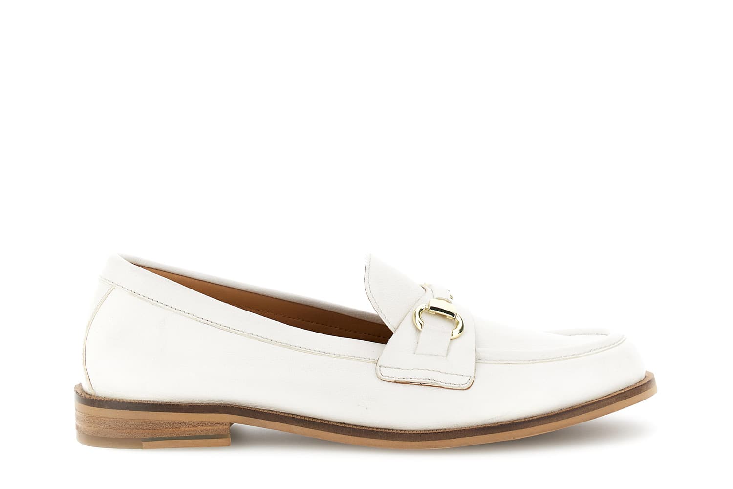 mocasines de piel con bocado de caballo white 40