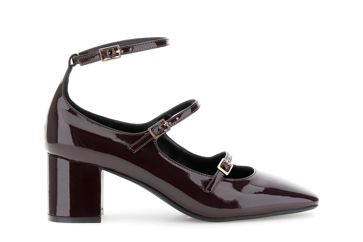 escote brillante con triple encaje bordeaux 38