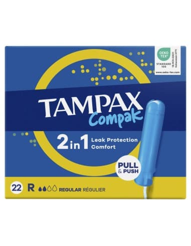 Tampax Compak 2 En 1 22 Unidades