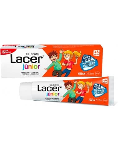 Lacer Junior Gel Dental Sabor Fresa (75ml) - Lacer