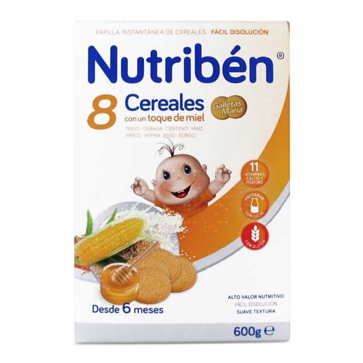Nutriben 8 Cereales Y Miel Galletas Maria 600g