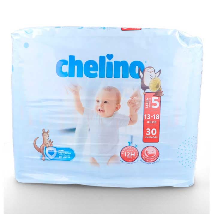 Chelino F&L Pañal Pasitos Talla 5 13-18 Kg 30 U