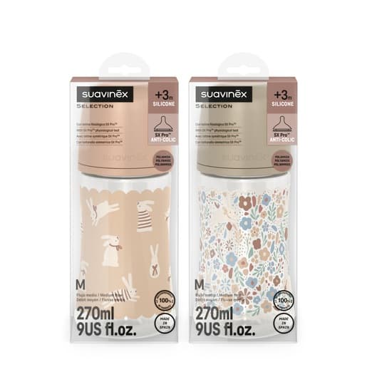 Suavinex Biberon Premium 270 Ml Tet 3 Posic Silicona