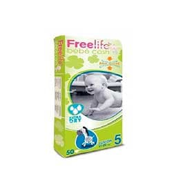 FreeLife by Bebe Cash 44 Pañales Talla 5 (11-25 kg)