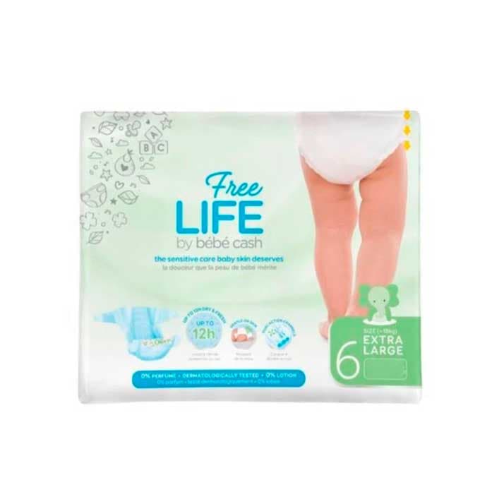 FreeLife by Bebe Cash 35 Pañales Talla 6 (+18 kg)