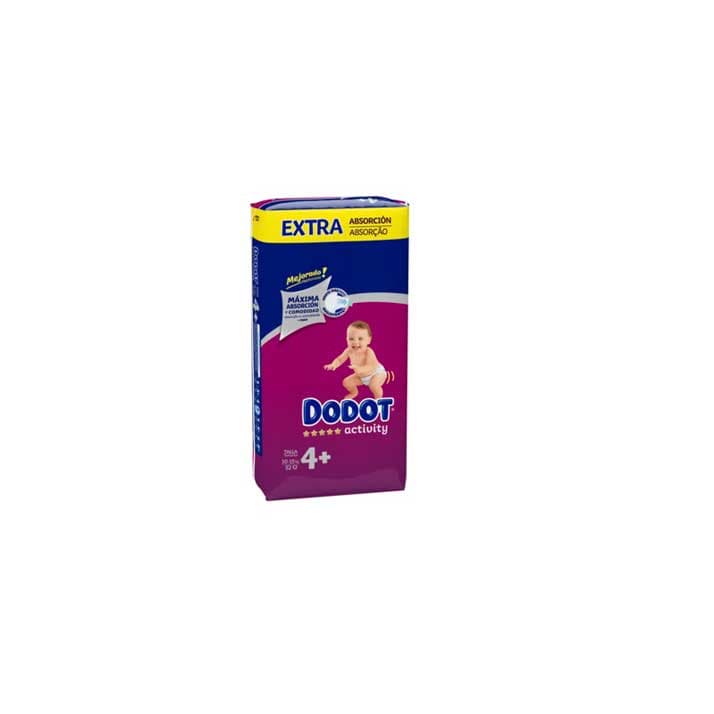 Dodot Activity Extra Jumbo Pack Talla 4+ 52 uds..