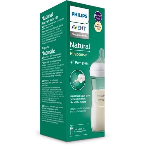 SCY933/01 Philips Avent Biberón Natural Response 240ml - cristal