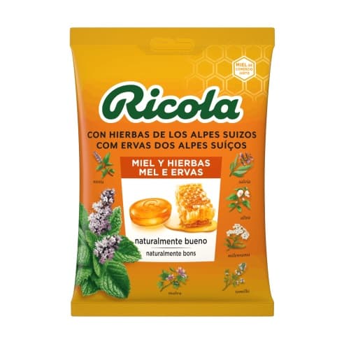 Ricola Bolsa 70G Miel Y Hierbas