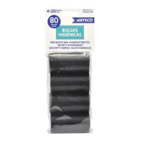 Nayeco Vet Nayeco Bolsas Higienicas 4 Rollos De 20 Bolsas Negro Acc Vet..
