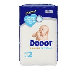 Dodot Sensitive Rn Size 2 Diapers 4-8 Kg 58 Un