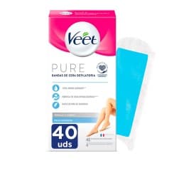 Veet Pure Wax Bands Sensitive Skin Body 40 Un