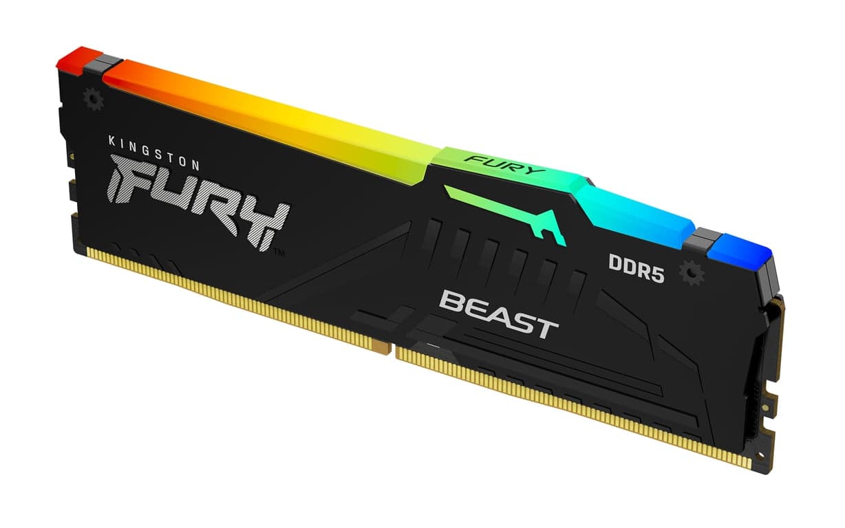 Kingston Technology FURY Beast 32 GB 5200 MT/s DDR5 CL40 DIMM RGB - Nuevo