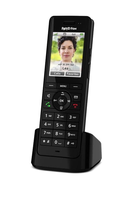 Fon FRITZ! X6 INT Teléfono DECT Identificador de llamadas Negro - Nuevo