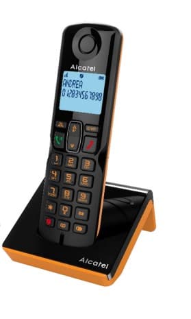 Alcatel S280 Teléfono DECT Identificador de llamadas Negro, Naranja - Nuevo