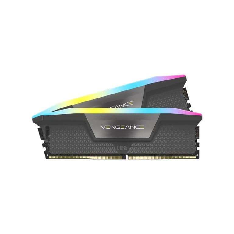Memoria RAM Corsair Vengeance RGB CMH32GX5M2B6000Z38 32 GB DDR5 6000 MT/s 2x16 GB DIMM Gris - Nuevo