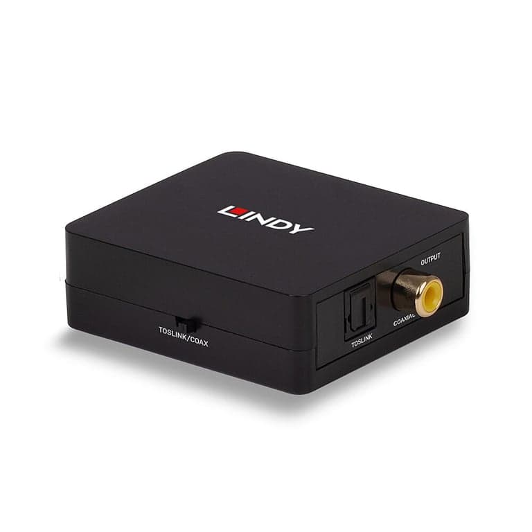 Lindy 70457 convertidor de audio Negro - Nuevo