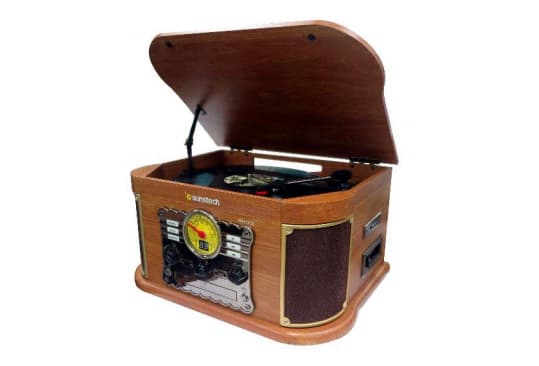 Sunstech PXRC52CD Tocadiscos de tracción directa Madera Automático - Nuevo