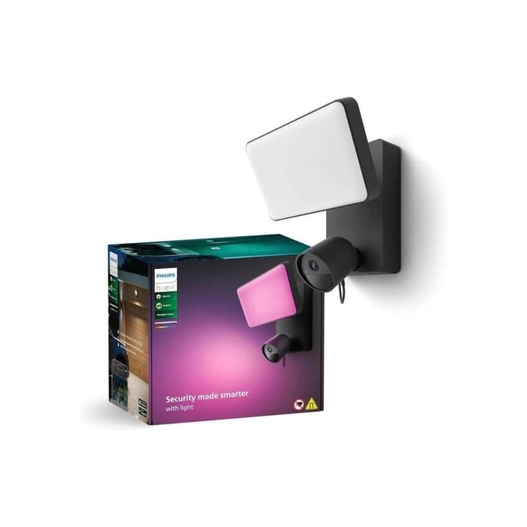 Cámara proyector - PHILIPS HUE - Segura - 1080P - Visión nocturna - Exterior - Nuevo