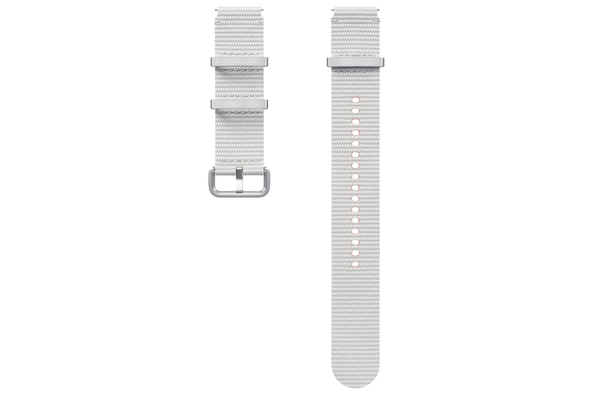 Muñequera Samsung Original Athleisure Watch7 para Galaxy Watch 4 / 5 / 6 / 7 (20 mm) - M/L - Plata - Nuevo