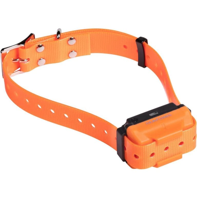 Collar de adiestramiento Num'Axes Canicom R Recargable 3 modos (sonido/vibración/estimulación ajustable) Impermeable Naranja - Nuevo