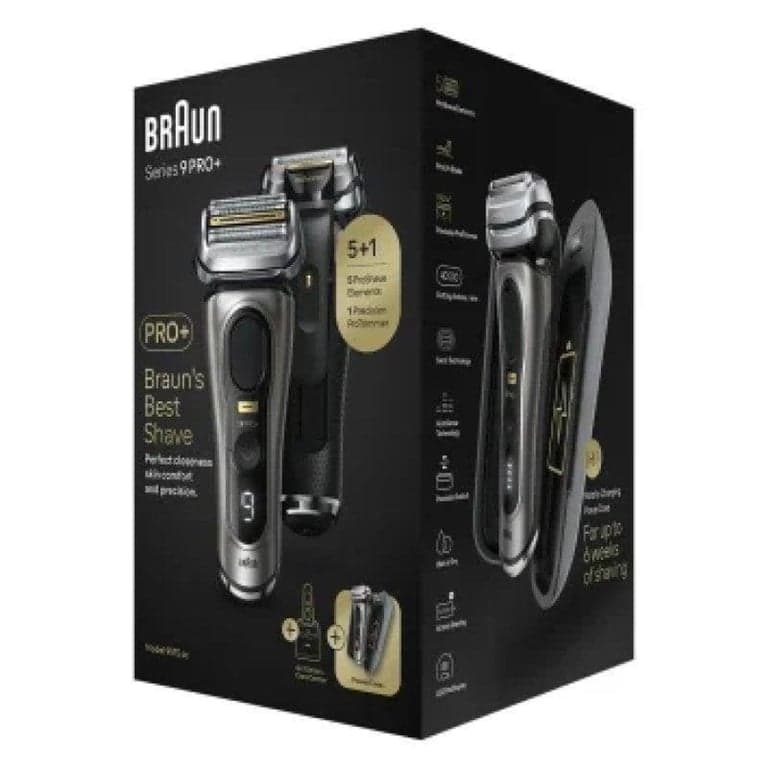 Braun Series 9 Pro+ 9575cc Wet & Dry Afeitadora Recortadora Metálica - Nuevo