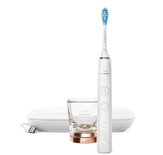 Philips Sonicare DiamondClean 9000 HX9911/94 Cepillo de dientes eléctrico con aplicación - Rosa oro - Nuevo