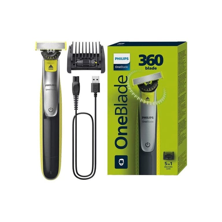 Afeitadora eléctrica Philips OneBlade 360 QP2734/23 360° Carbón/Negro - Nuevo