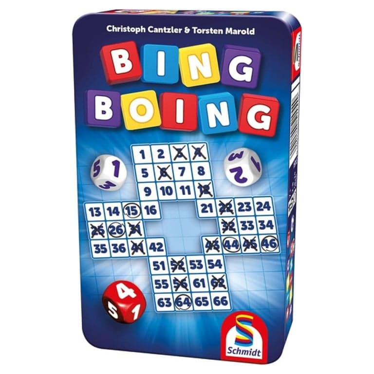 Bing Boing - Juego de Viaje en Caja Metálica Divertido y Rápido - Nuevo