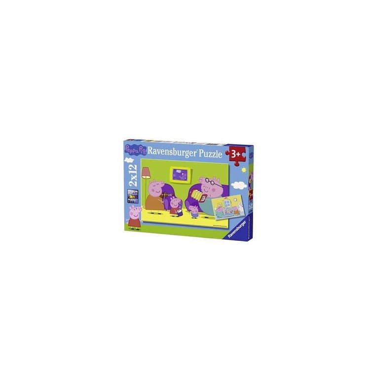 Puzzles Peppa Pig Casa - Set de 2 Puzzles 12 Piezas - Nuevo