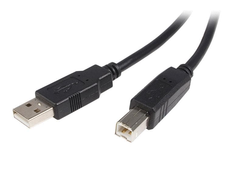 StarTech.com Cable USB de 5m para Impresora - 1x USB A Macho - 1x USB B Macho - Adaptador Negro - Nuevo