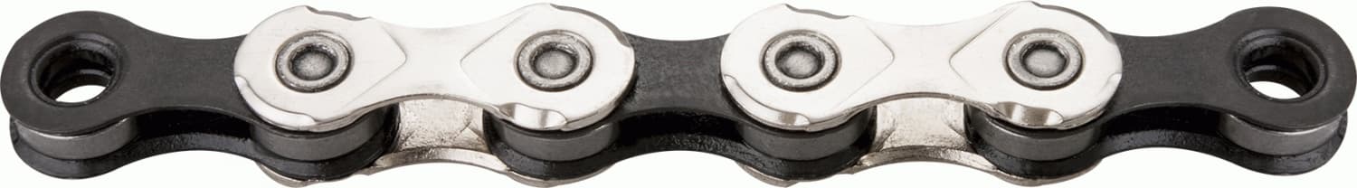 KMC Chain X11 118 links silver/black