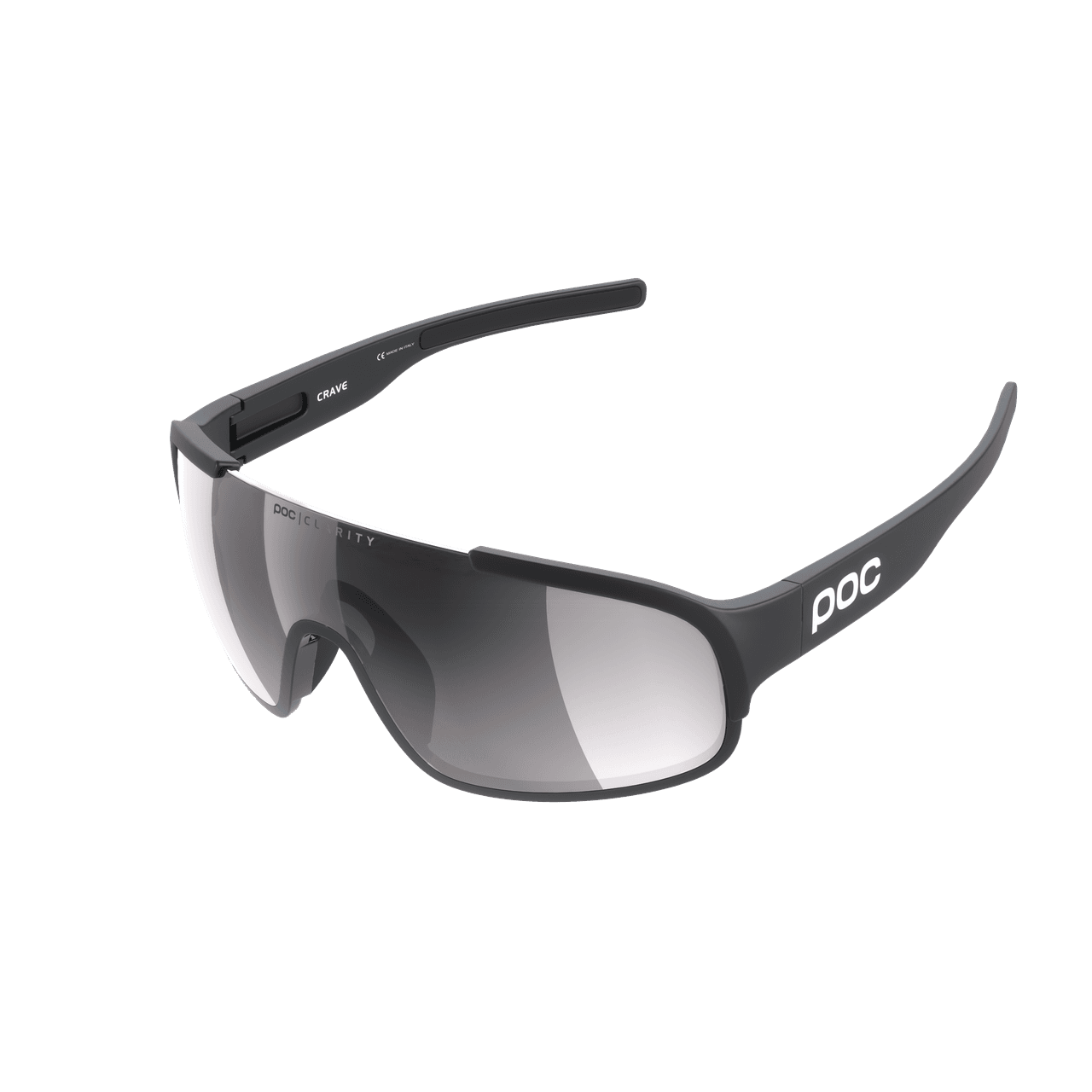POC Crave Cycling Glasses Uranium Black Clarity Road Silver Mirror