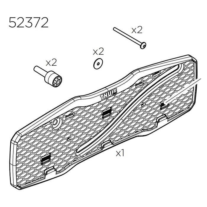 Thule Number Plate Holder Kit