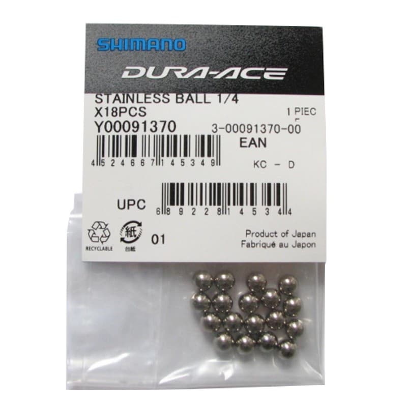 Shimano Dura Ace 1/4 " Balls in Stainless Steel 18 pcs