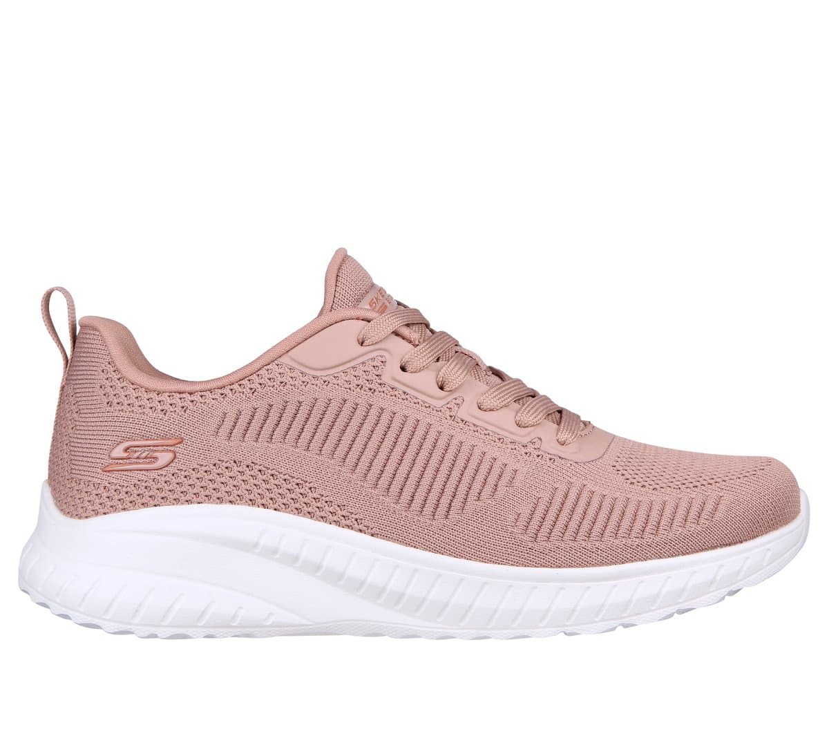 Skechers BOBS Sport Squad Chaos - Face Off en Blush, talla 38.5, Vegan