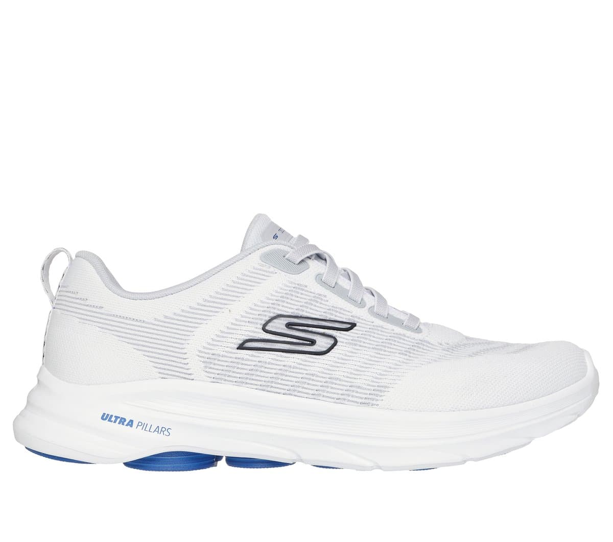 Skechers GO Walk 8 - Day en Blanco/Negro, talla 39.5, Vegan