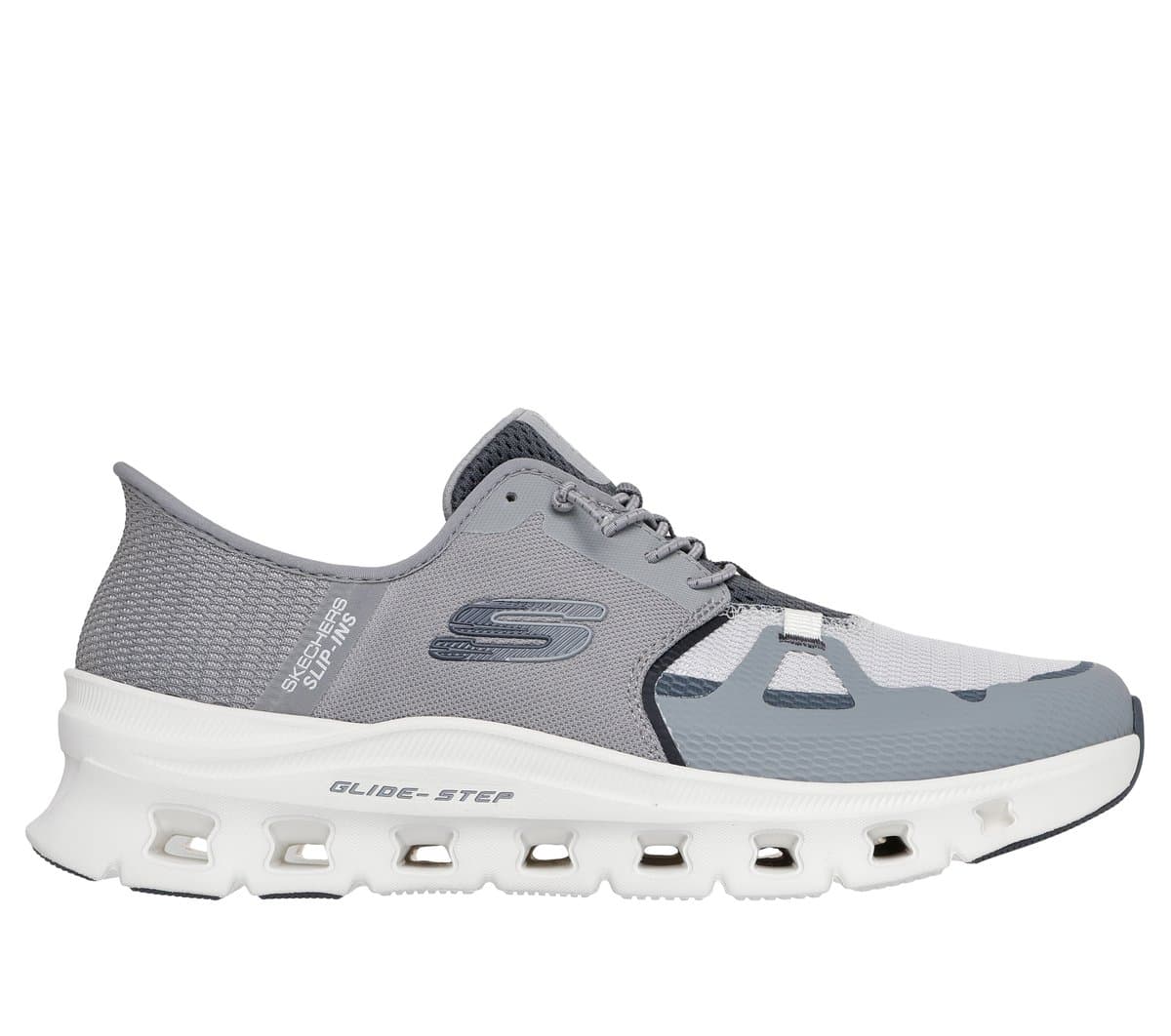 Skechers Slip-ins: Glide-Step Pro en Gris/Marengo, talla 45, Vegan